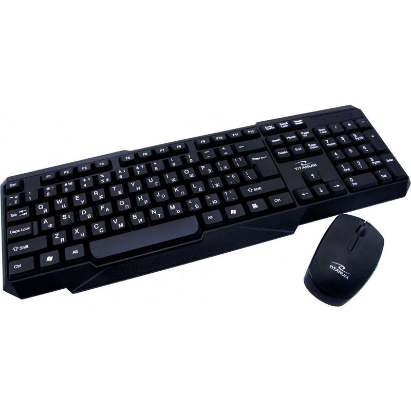 Комплект (клавіатура, мишка) бездротовий Esperanza Titanum Memphis TK108UA Black