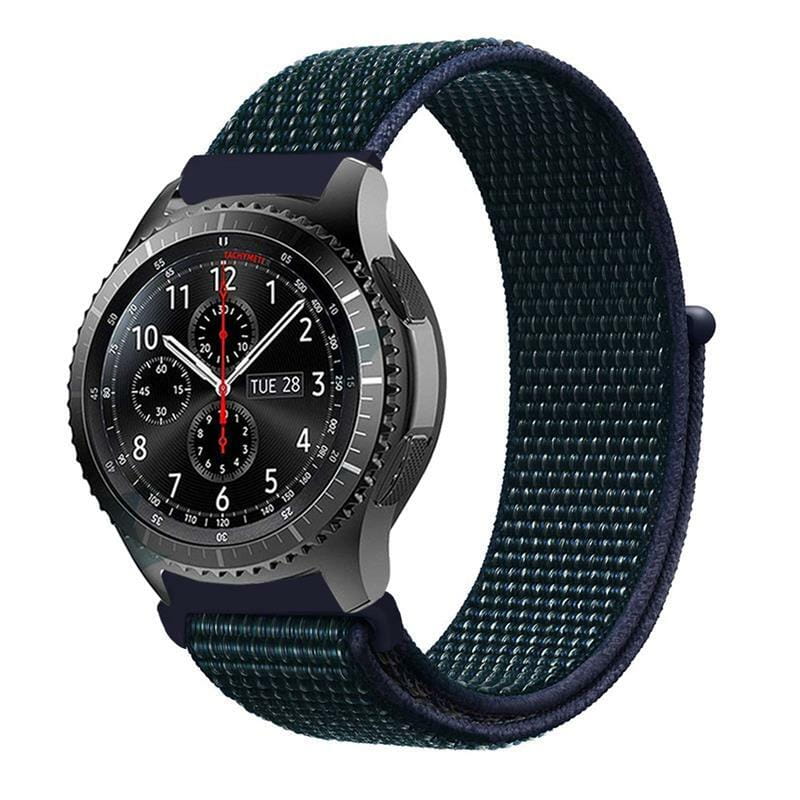 Ремешок BeCover Nylon Style для Samsung Galaxy Watch 42mm/Watch Active/Active 2 40/44mm/Watch 3 41mm/Gear S2 Classic/Gear Sport Blue-Green (705819)