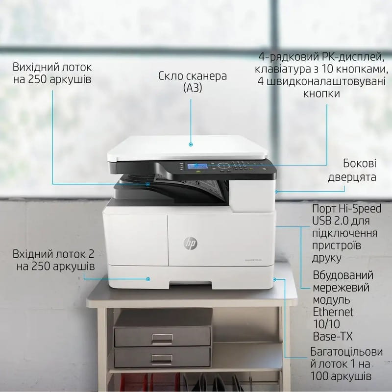 Багатофункціональний пристрій HP LJ Pro M438n (8AF43A)