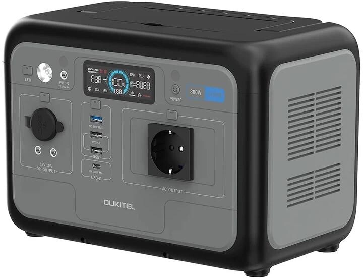 Зарядна станція Oukitel Р800, 800W, 512Wh, LiFePO4