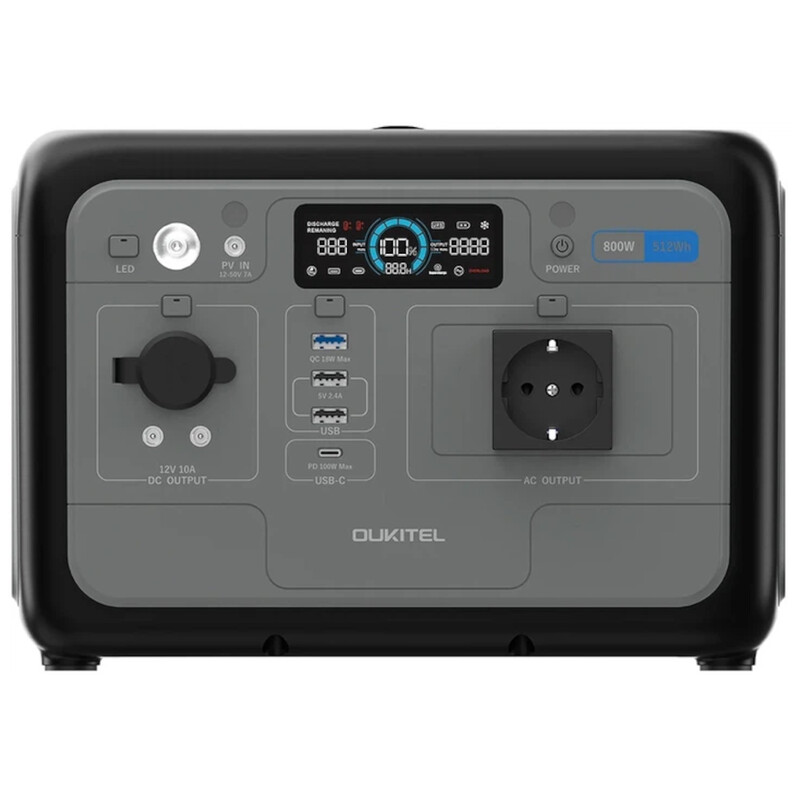 Зарядна станція Oukitel Р800, 800W, 512Wh, LiFePO4