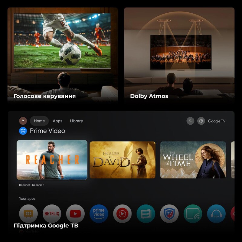 Телевiзор Dreame Aura Mini LED 4K TV 55S100