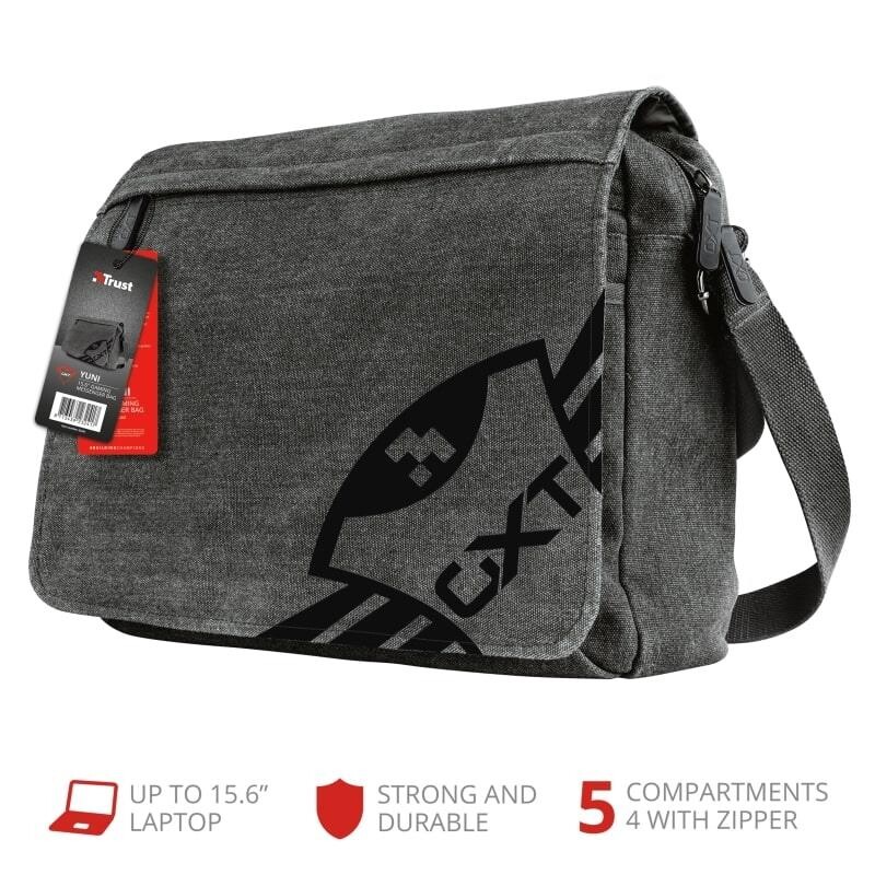 Сумка для ноутбука Trust GXT 1260 Yuni Gaming Grey (23241) 15.6"
