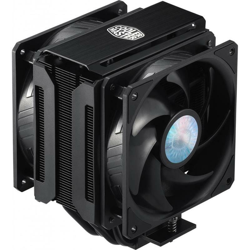 Кулер процессорный CoolerMaster MasterAir MA612 Stealth (MAP-T6PS-218PK-R1), Intel: 2066/2011-3/2011/1200/1151/1150/1155/1156/1366, AMD: AM4/AM3+/AM3/AM2+/AM2/FM2+/FM2/FM1, 158х129х112.2мм, 4-pin PWM