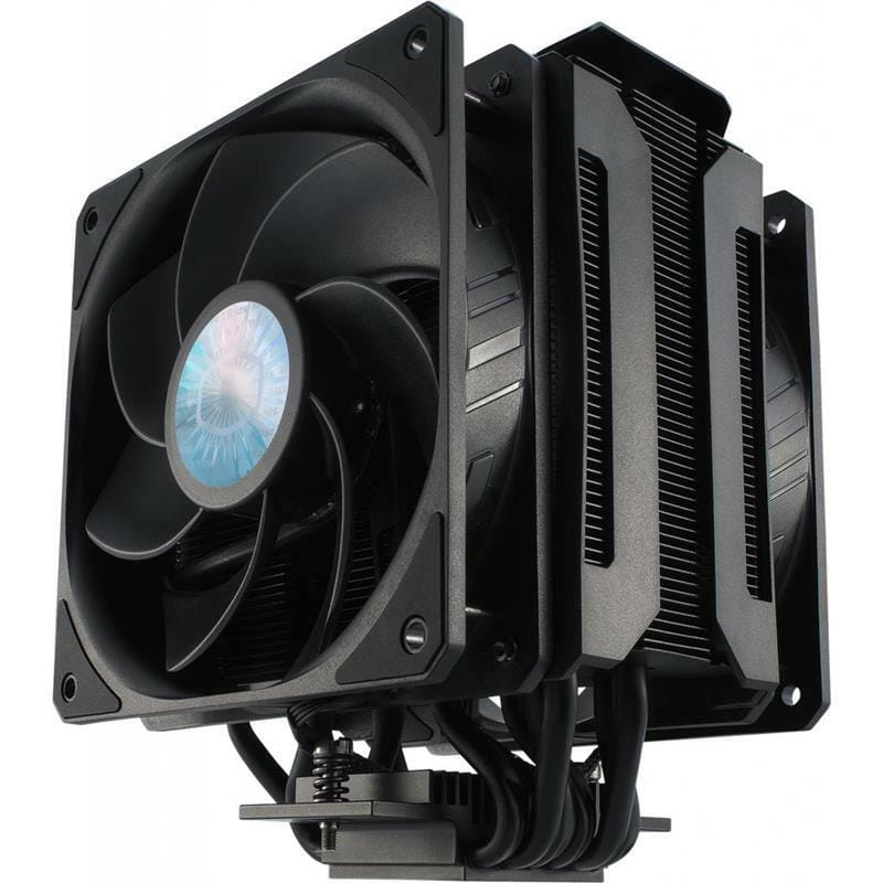 Кулер процессорный CoolerMaster MasterAir MA612 Stealth (MAP-T6PS-218PK-R1), Intel: 2066/2011-3/2011/1200/1151/1150/1155/1156/1366, AMD: AM4/AM3+/AM3/AM2+/AM2/FM2+/FM2/FM1, 158х129х112.2мм, 4-pin PWM