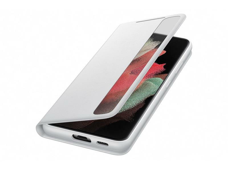 Чехол-книжка Samsung Smart Clear View Cover для Samsung Galaxy S21 Ultra SM-G998 Light Gray (EF-ZG998CJEGRU)