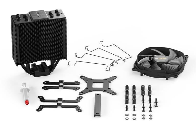 Кулер процессорный be quiet! Dark Rock Slim (BK024), Intel: 1150/1151/1155/1156/1200/1366/2011(-3) Square ILM/2066, AMD: FM1/FM2/FM2+/AM2/AM2+/AM3/AM3+/AM4, 159x127x47 мм, 4-pin