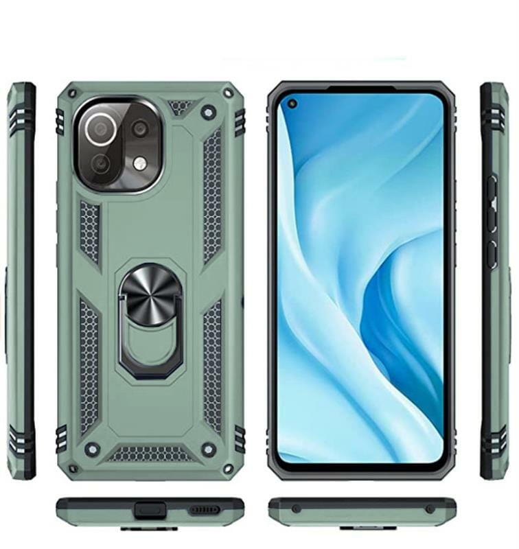 Чeхол-накладка BeCover Military для Xiaomi Mi 11 Lite/Mi 11 Lite 5G/11 Lite 5G NE Dark Green (706645)