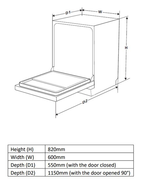 Вбудована посудомийна машина Heinner HDW-BIM60514E++