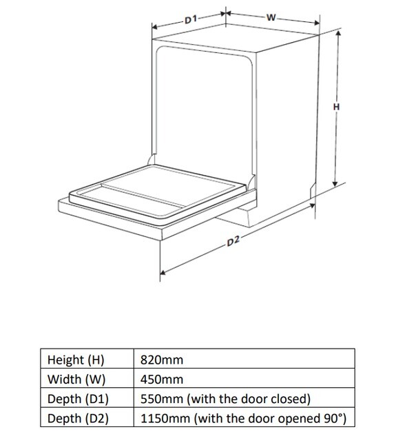 Вбудована посудомийна машина Heinner HDW-BIM45510E++