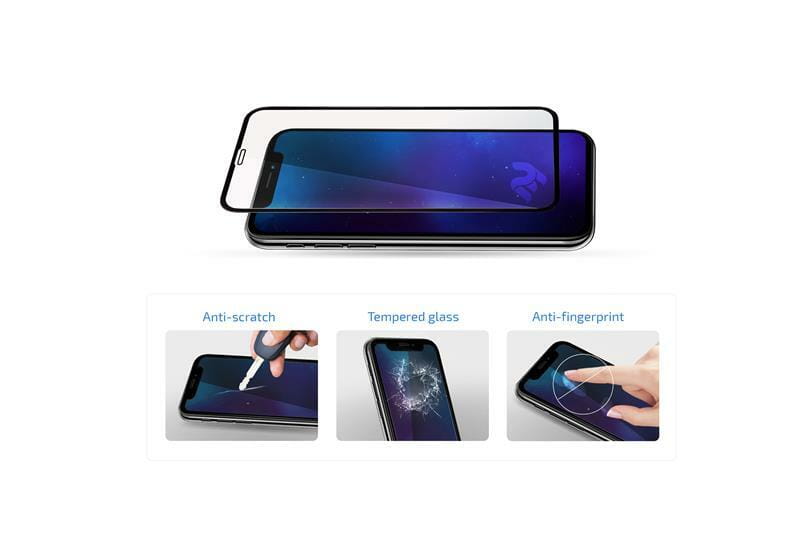 Защитное стекло 2E для Samsung Galaxy A22 SM-A225 Black Full Glue, 0.25mm, 2.5D (2E-G-A22-SMFCFG-BB)