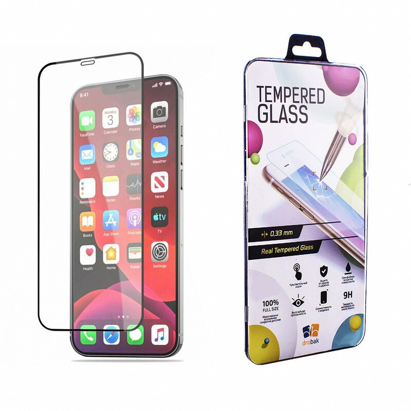 Захисне скло Drobak для Apple iPhone 13 Pro Frame A+ (Black) (606037)