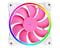 Фото - Вентилятор ID-Cooling ZF-12025-PINK ARGB (Single Pack), 120x120x25мм, 4-pin PWM, білий з рожевим | click.ua