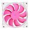 Фото - Вентилятор ID-Cooling ZF-12025-PINK ARGB (Single Pack), 120x120x25мм, 4-pin PWM, білий з рожевим | click.ua