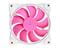 Фото - Вентилятор ID-Cooling ZF-12025-PINK ARGB (Single Pack), 120x120x25мм, 4-pin PWM, білий з рожевим | click.ua