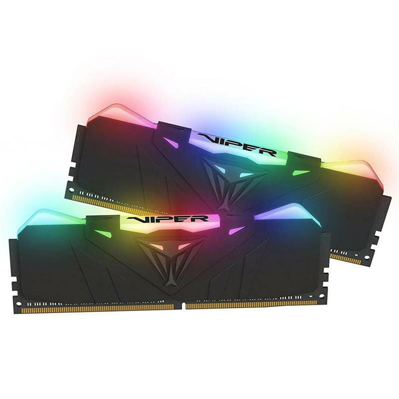 Модуль пам`яті DDR4 2x8GB/3200 Patriot Viper RGB Black (PVR416G320C6K)