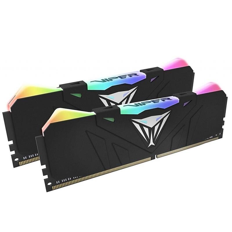 Модуль памяти DDR4 2x8GB/3200 Patriot Viper RGB Black (PVR416G320C6K)