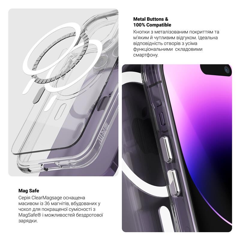 Чохол-накладка Armorstandart Clear Magsafe для Apple iPhone 14 Tansparent (ARM68053)