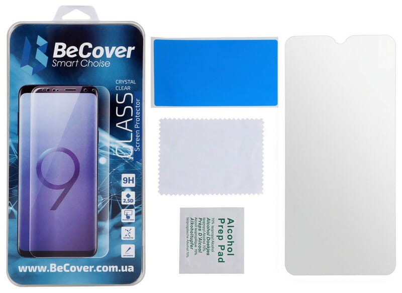 Защитное стекло BeCover для Xiaomi Redmi 9A/Redmi 9C/Redmi 10A/Poco C31 Crystal Clear Glass (705111)