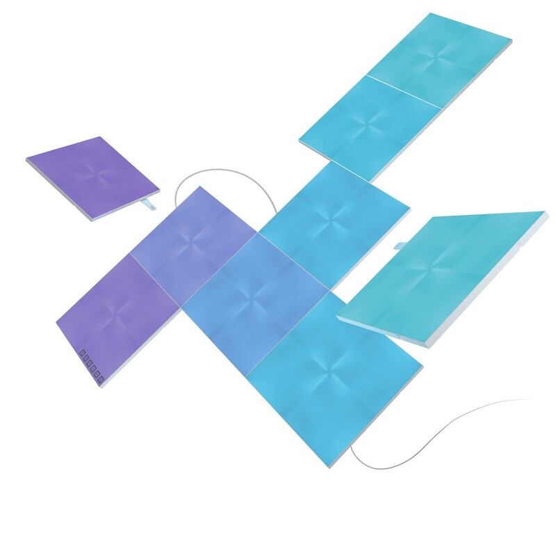 Розумна система освітлення Nanoleaf Canvas Smarter Kit Apple HomeKit, 9 шт. (NL29-0002SW-9PK)