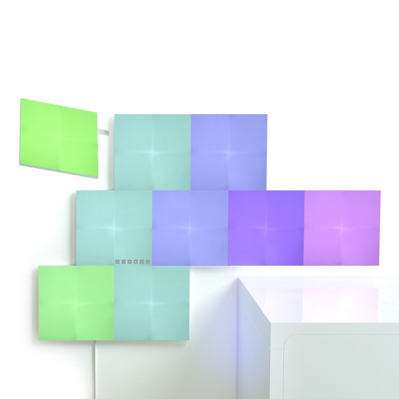 Розумна система освітлення Nanoleaf Canvas Smarter Kit Apple HomeKit, 9 шт. (NL29-0002SW-9PK)