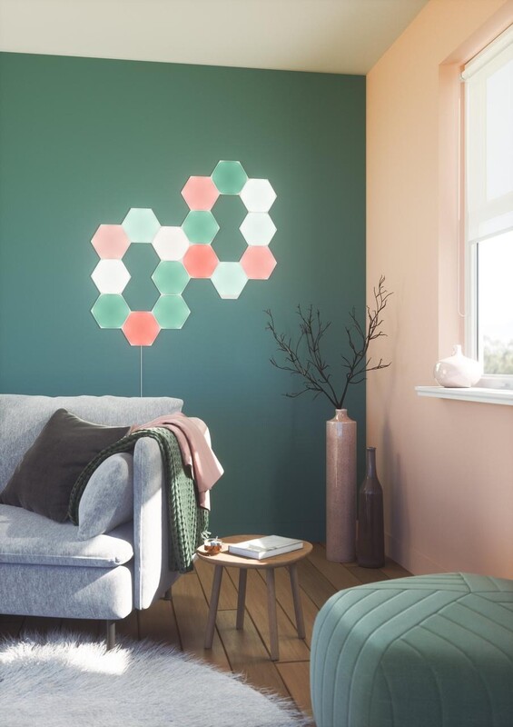 Розумна система освітлення Nanoleaf Shapes Hexagon Starter Kit Apple HomeKit, 15 шт. (NL42-6002HX-15PK)