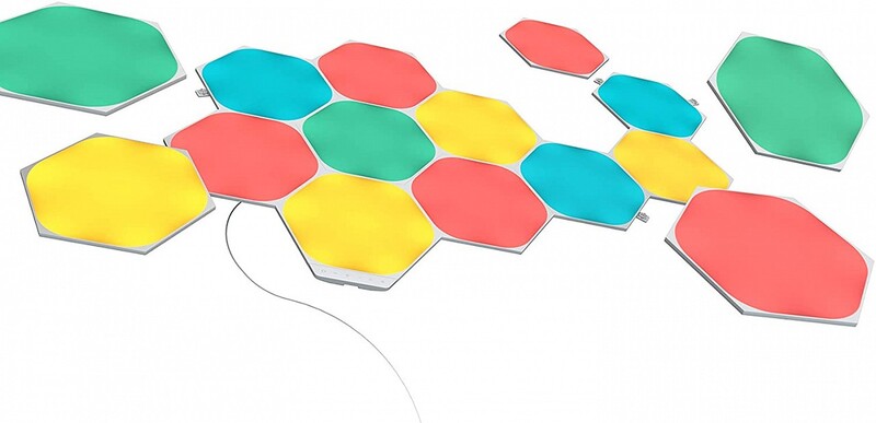 Розумна система освітлення Nanoleaf Shapes Hexagon Starter Kit Apple HomeKit, 15 шт. (NL42-6002HX-15PK)