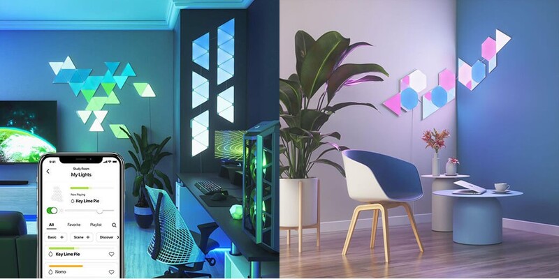 Розумна система освітлення Nanoleaf Shapes Triangles Starter Kit Apple HomeKit, 15 шт. (NL47-6002TW-15PK)