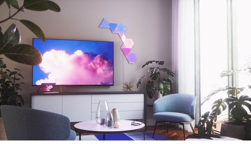 Розумна система освітлення Nanoleaf Shapes Triangles Starter Kit Apple HomeKit, 15 шт. (NL47-6002TW-15PK)