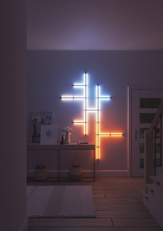 Розумна система освітлення Nanoleaf Lines 90 Degrees Starter Kit Apple HomeKit, 4 шт. (NL59K02-4SN00)