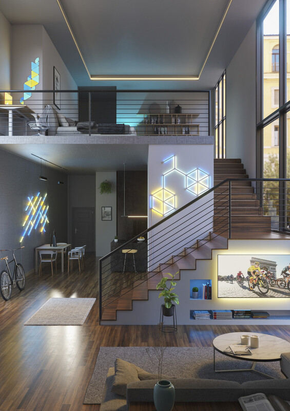 Розумна система освітлення Nanoleaf Lines Starter Kit Apple HomeKit, 15 шт. (NL59-K-6002LW-15PKEU)