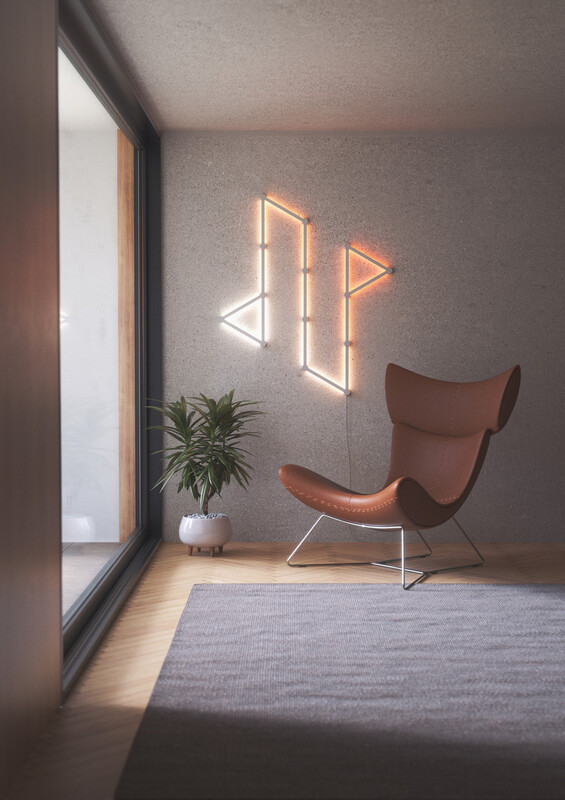 Розумна система освітлення Nanoleaf Lines Starter Kit Apple HomeKit, 15 шт. (NL59-K-6002LW-15PKEU)