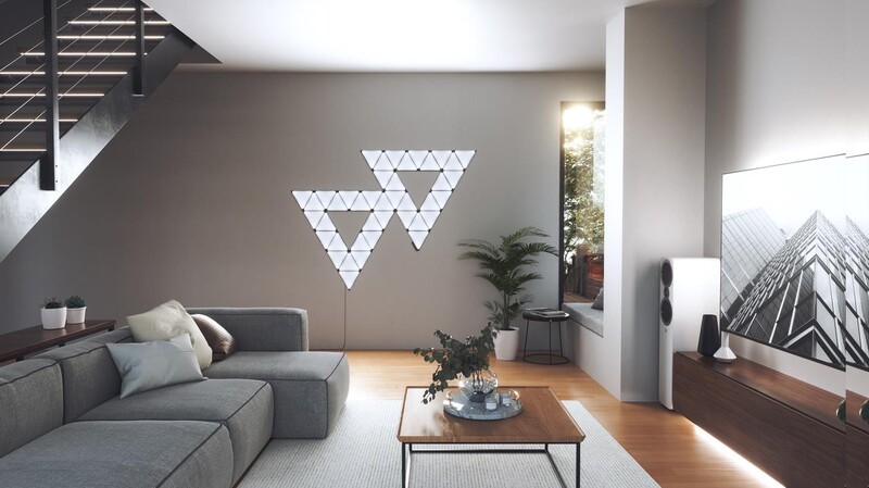 Розумна система освітлення Nanoleaf Shapes Ultra Black Triangles Starter Kit, Apple HomeKit, 9 шт. (NL47-0102TW-9PK)