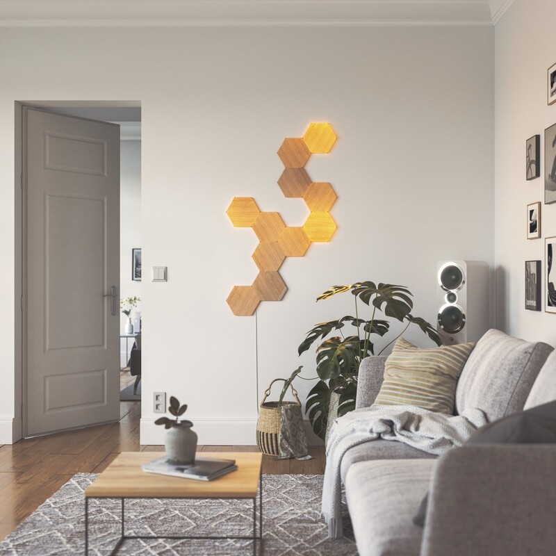 Додаткові панелі Nanoleaf Elements - Hexagons Expansion Pack Apple HomeKit, 3 шт. (NL52-E-0001HB-3PK)