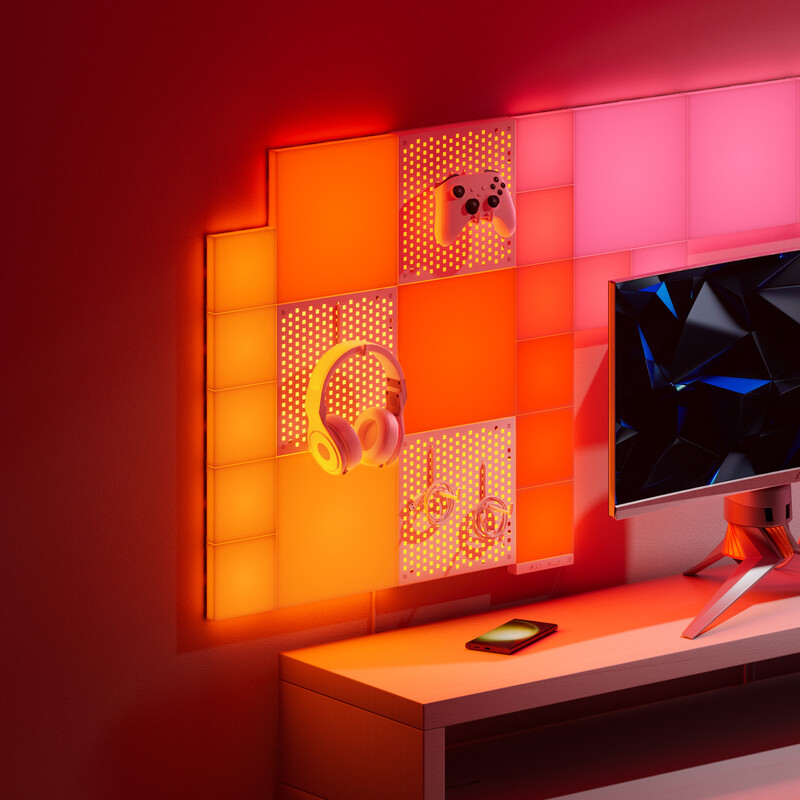 Додаткова панель Nanoleaf Blocks Light Pegboard Add-On Kit з підтримкою HomeKit і Matter, 1 шт. (N8100E00-1BP)