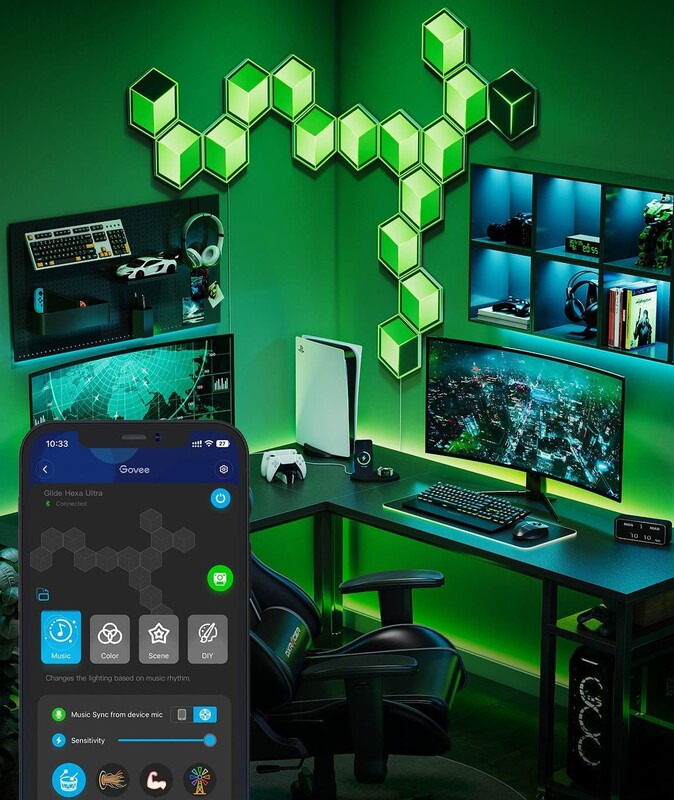 Набір настінних світильників Govee Glide Hexagon Light 72W H606AC81