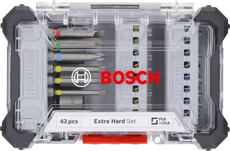 Набір біт Bosch Extra Hard Screwdriver Bit Set, 43шт, магнітний тримач (2.607.017.723)