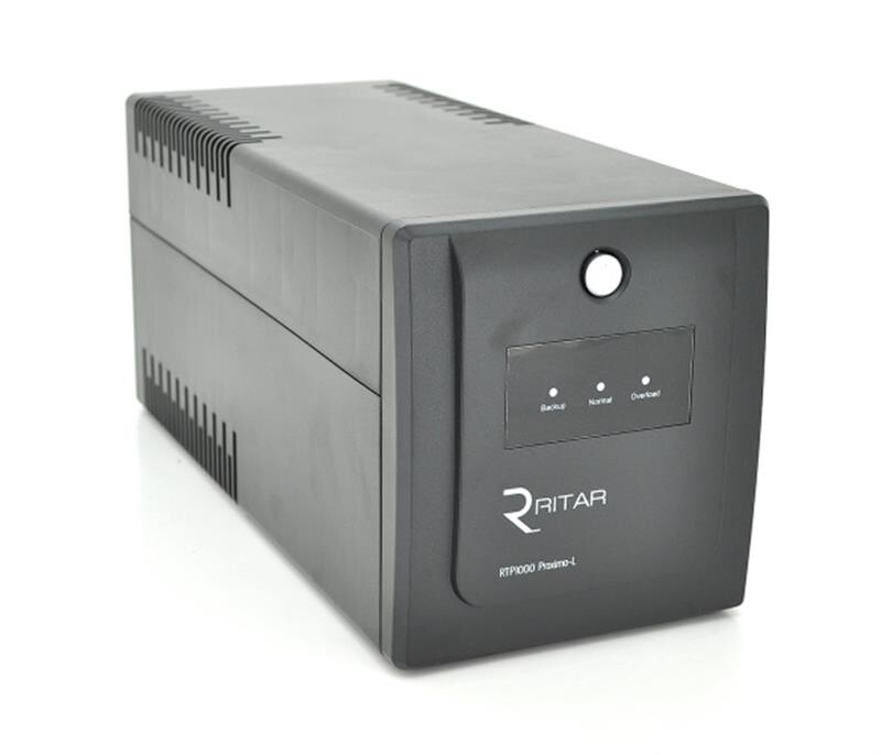 Джерело безперебійного живлення Ritar RTP1500 Proxima-L 900W, Lin.int., AVR, 4xSchuko, пластик (RTP1500L/05849)