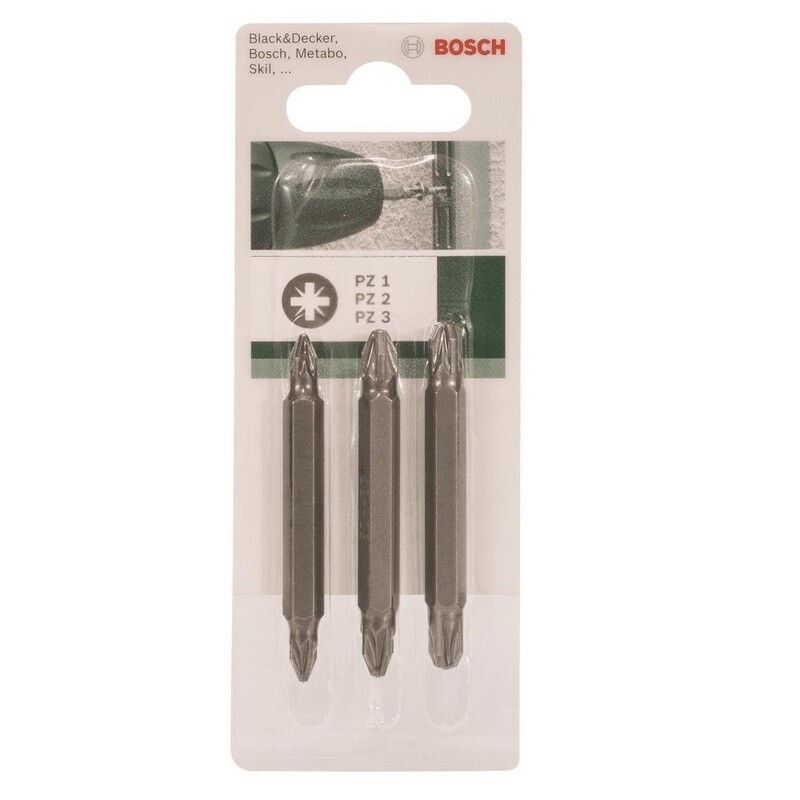 Біта Bosch PZ/PZ, 60мм, 3шт (2.609.255.962)