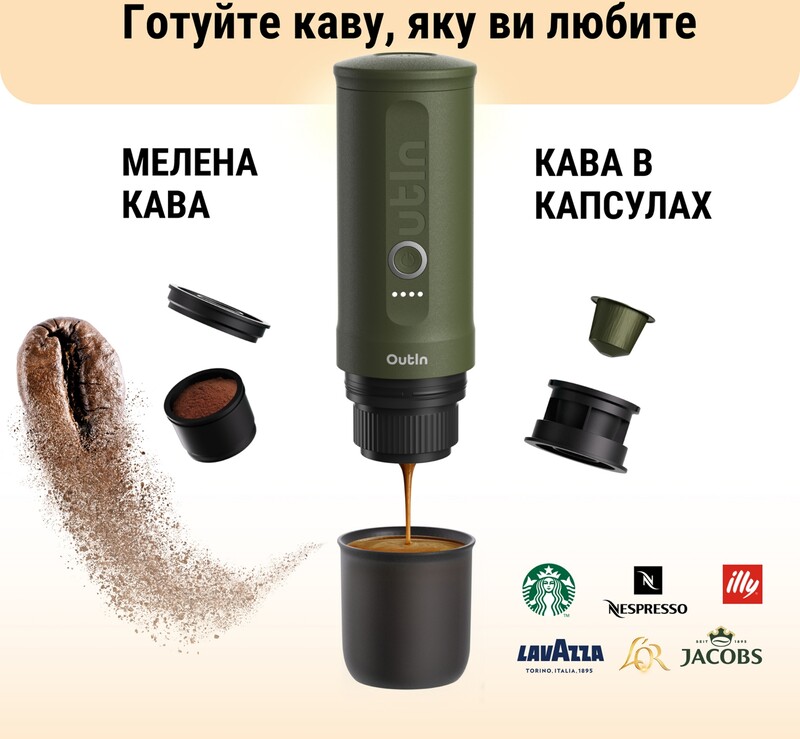 Кофеварка Outin Otem 01 (OTEM-01-FG-BAG)