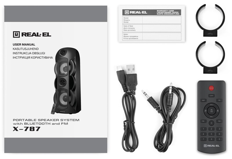 Акустична система REAL-EL X-787 Black