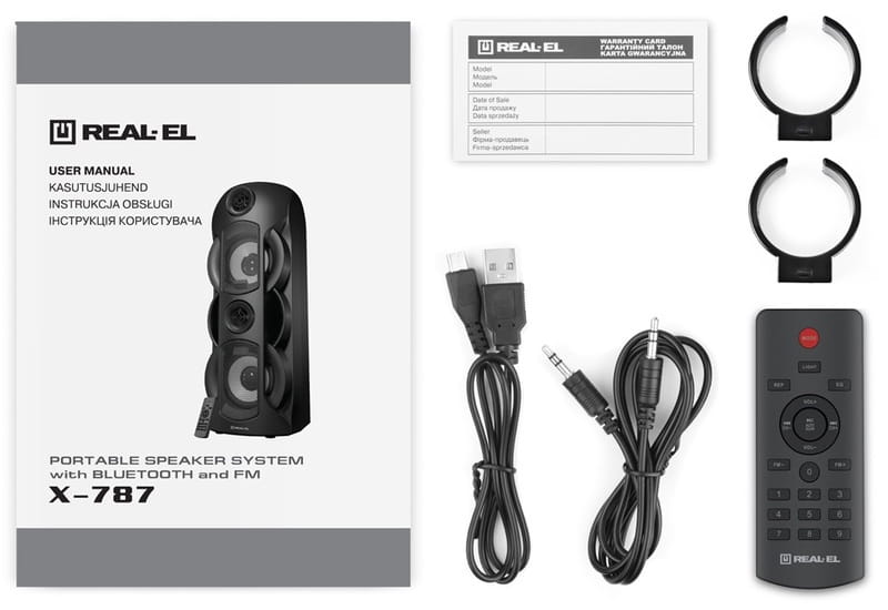 Акустична система REAL-EL X-787 Black