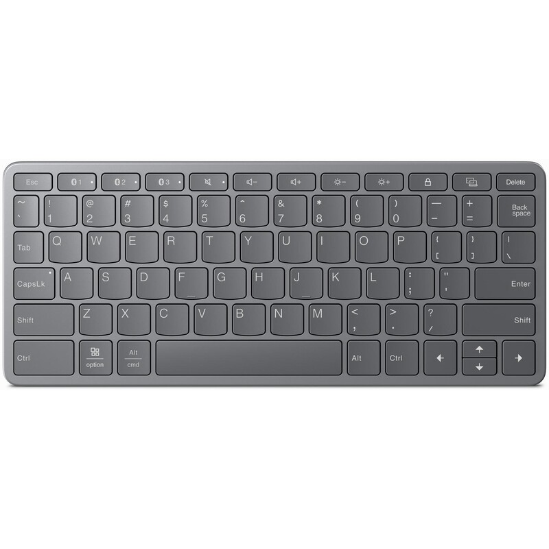 Клавіатура бездротова Lenovo Multi-Device Wireless KB 75key Grey (ZG38C05806)