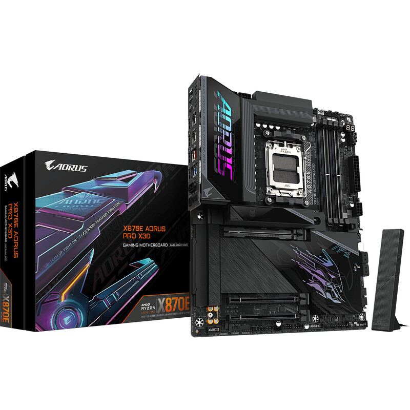 Материнская плата Gigabyte X870E Aorus Pro X3D Socket AM5