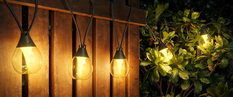 Гирлянда Smart LED Govee H7025 Outdoor Clear Bulb String Lights 15м (H7025CB1)