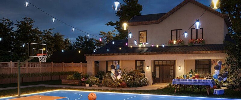 Гирлянда Smart LED Govee H7025 Outdoor Clear Bulb String Lights 15м (H7025CB1)