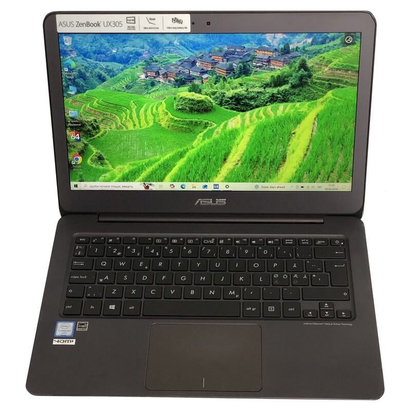 Ноутбук Asus ZenBook UX305C / 13.3" FullHD IPS / M3-6Y30 / 8GB / 128GB SSD / Win10 - Б/у