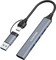 Фото - Концентратор USB Type-C Canyon DS-02 4-в-1 Grey (CNS-TDS02G) | click.ua