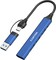Фото - Концентратор USB Type-C Canyon DS-02 4-в-1 Blue (CNS-TDS02BL) | click.ua