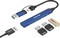 Фото - Концентратор USB Type-C Canyon DS-02 4-в-1 Blue (CNS-TDS02BL) | click.ua